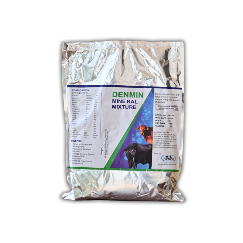 Denmin Mineral Mixture 1Kg | Essential Mineral Supplement for Cattle Health