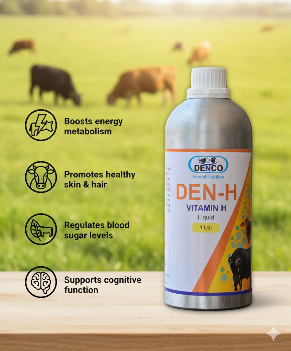 Den H Vitamin H | Essential Vitamin Supplement for Cattle Health